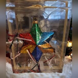Star Glass Ornament 